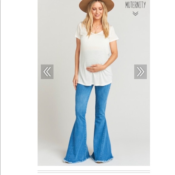 bell bottom maternity jeans